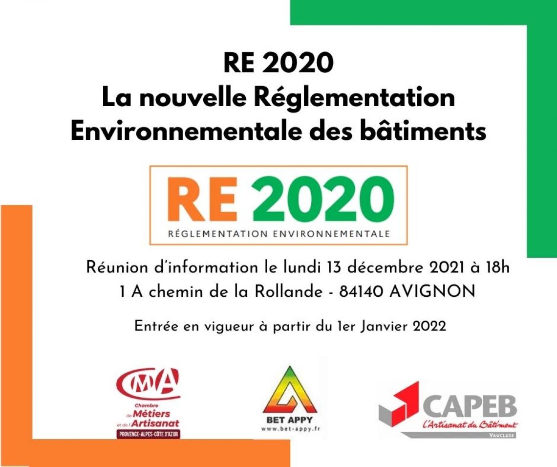 RE 2020 : La Nouvelle Réglementation Environnementale ・ CAPEB